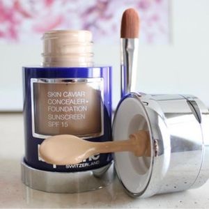 La Prairie skin caviar, concealer, foundation, new in box, sealed, SPF 15‎